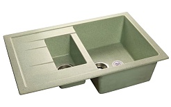 Granfest Мойка кухонная Quadro GF-Q775KL Салатовый – фотография-1